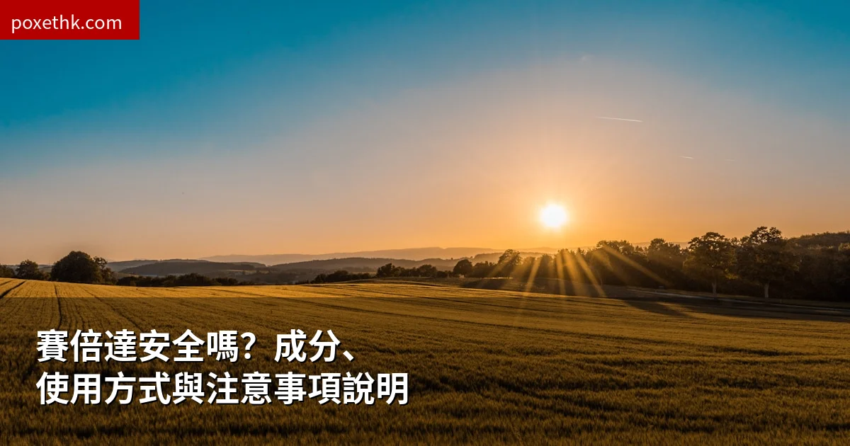 賽倍達安全嗎？成分、使用方式與注意事項說明