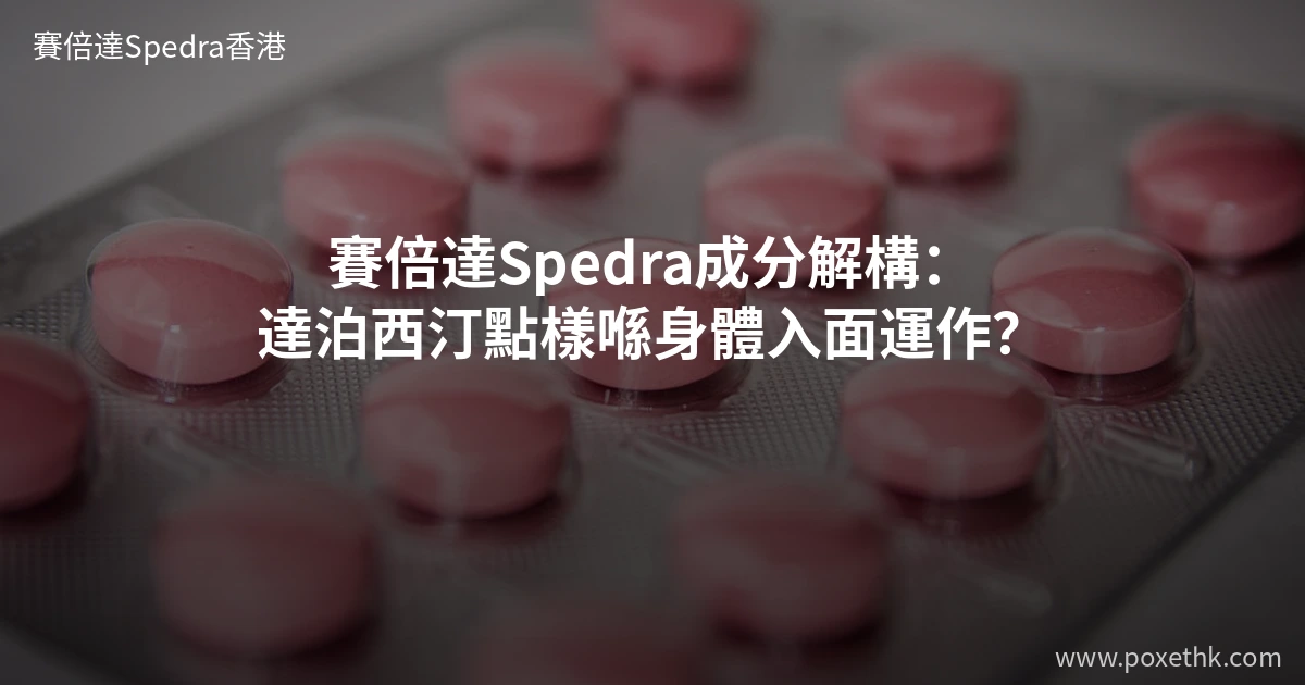 賽倍達Spedra成分解構
